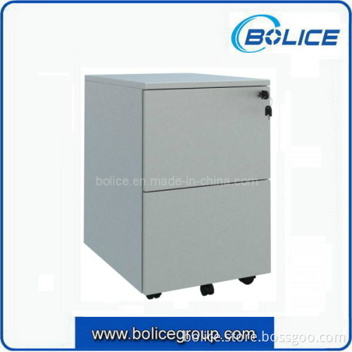 2 Drawers Metal Mobile Cabinet for Office Use